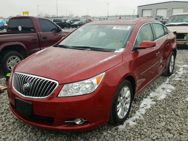 1G4GC5ER9DF210413 - 2013 BUICK LACROSSE RED photo 2