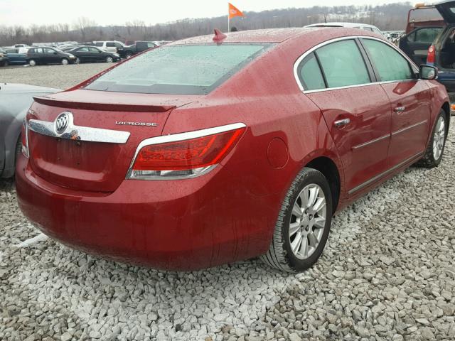 1G4GC5ER9DF210413 - 2013 BUICK LACROSSE RED photo 4