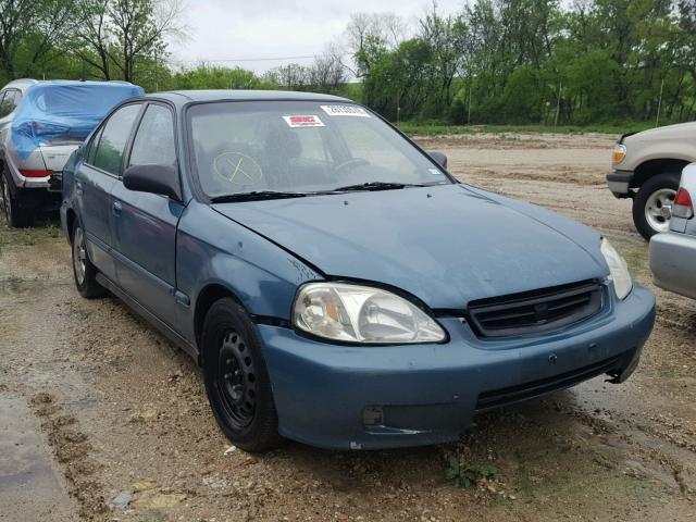 2HGEJ6610YH572765 - 2000 HONDA CIVIC BASE Dəniz mavisi foto 1