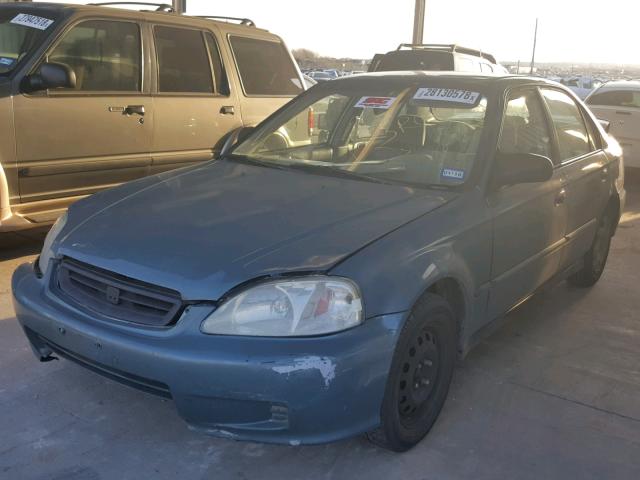 2HGEJ6610YH572765 - 2000 HONDA CIVIC BASE Dəniz mavisi foto 2