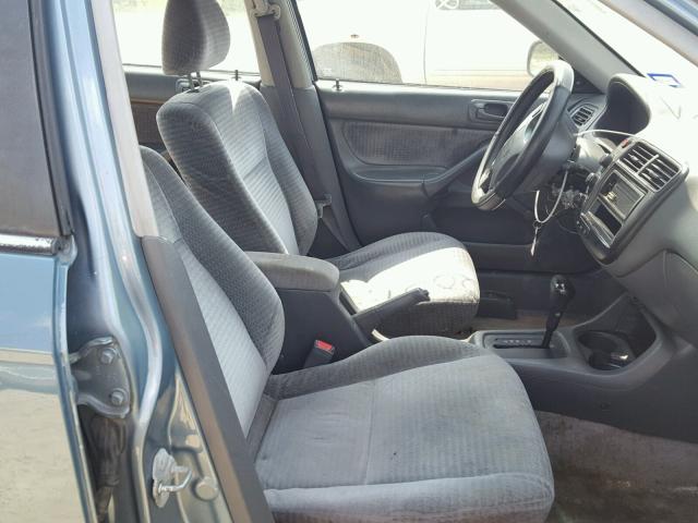 2HGEJ6610YH572765 - 2000 HONDA CIVIC BASE Dəniz mavisi foto 5