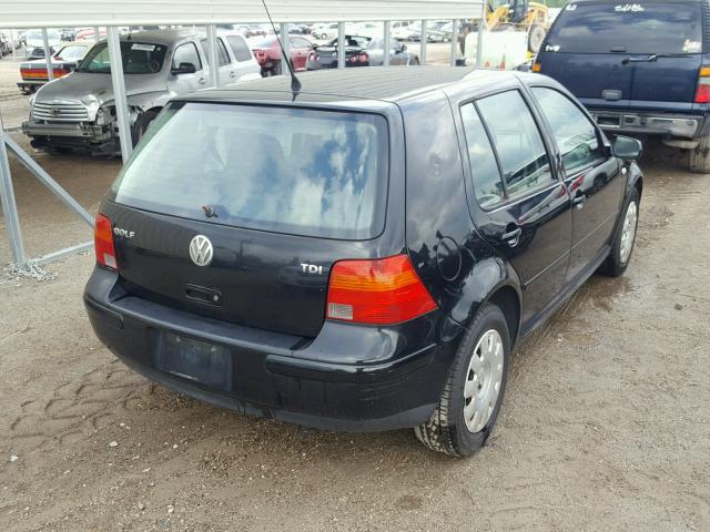 9BWFR61J544036541 - 2004 VOLKSWAGEN GOLF GL TD BLACK photo 4