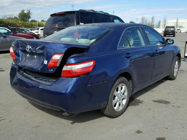 4T1BE46K67U111791 - 2007 TOYOTA CAMRY NEW BLUE photo 4