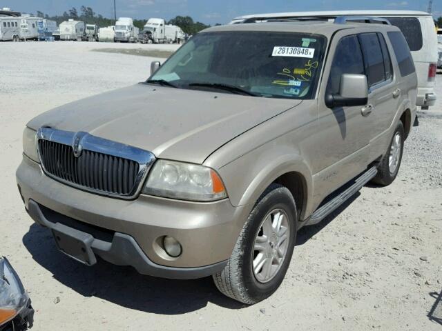 5LMEU68H94ZJ15861 - 2004 LINCOLN AVIATOR TAN photo 2