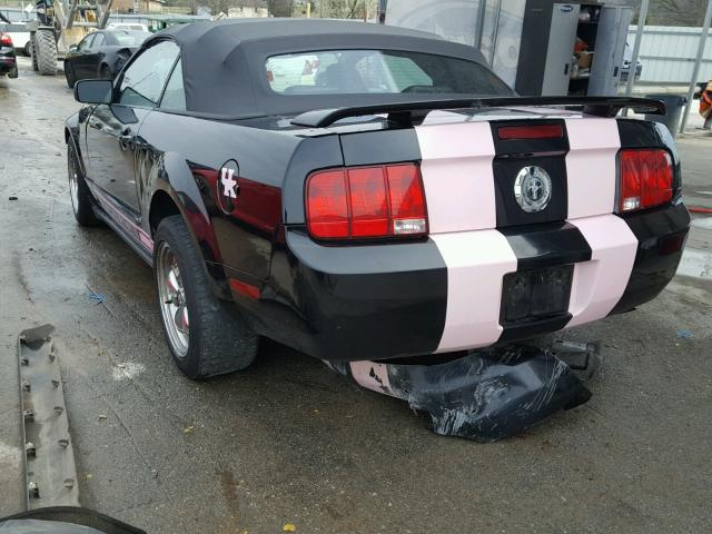 1ZVFT84N165228748 - 2006 FORD MUSTANG BLACK photo 3