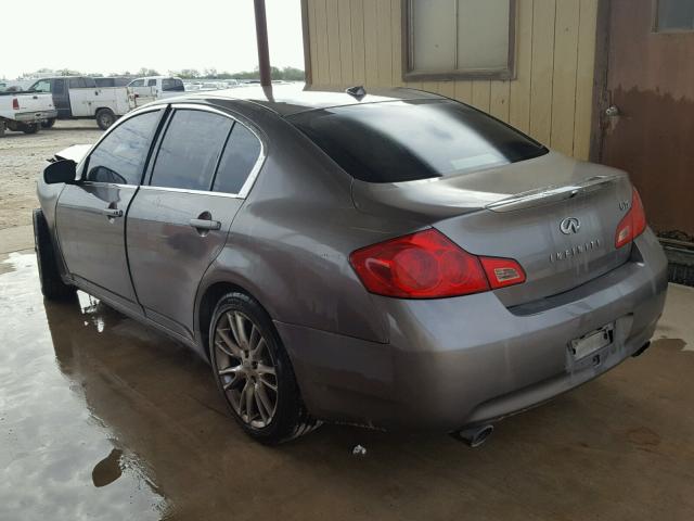 JNKBV61E38M212661 - 2008 INFINITI G35 SILVER photo 3