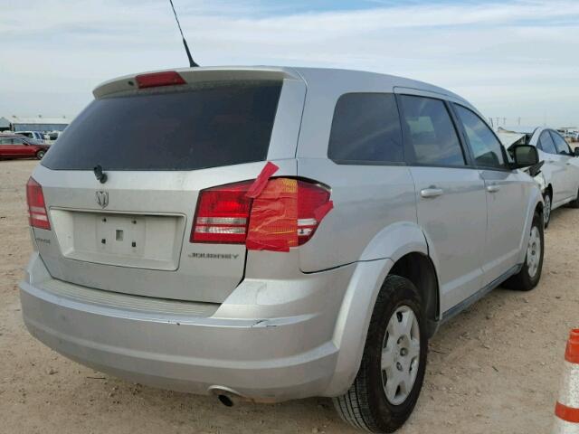 3D4PG4FB4AT154714 - 2010 DODGE JOURNEY SE SILVER photo 4