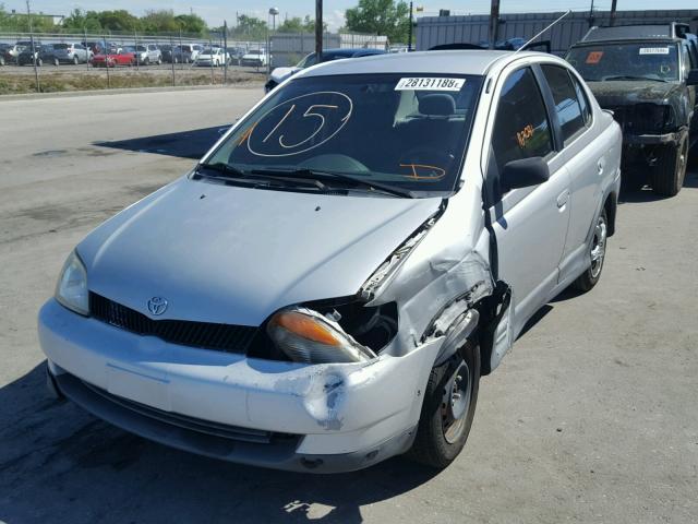 JTDBT1239Y0086157 - 2000 TOYOTA ECHO SILVER photo 2