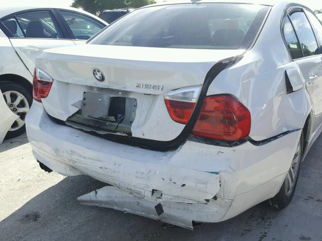 WBAVB17536NK40806 - 2006 BMW 325 I AUTO WHITE photo 9