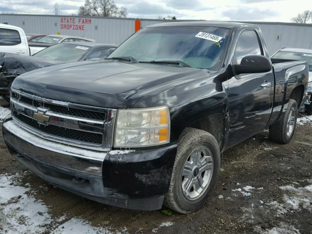 1GCEK14J67Z523456 - 2007 CHEVROLET SILVERADO BLACK photo 2