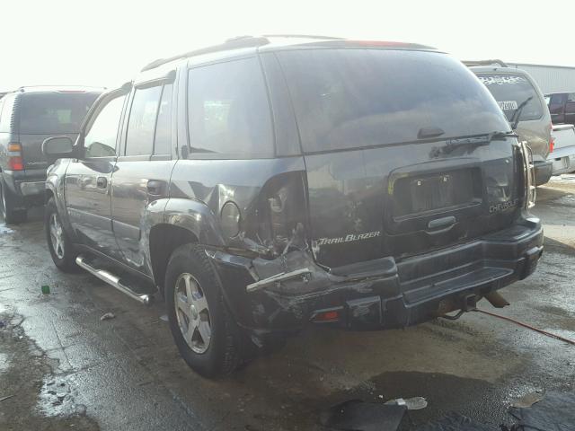 1GNDT13S242117057 - 2004 CHEVROLET TRAILBLAZE GRAY photo 3