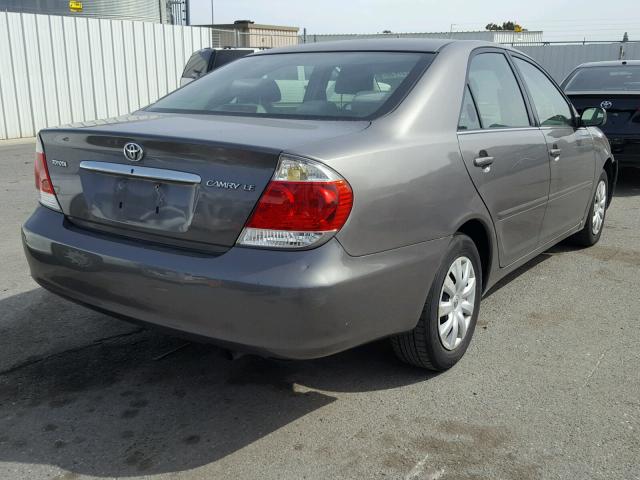4T1BE32K15U624007 - 2005 TOYOTA CAMRY LE GRAY photo 4
