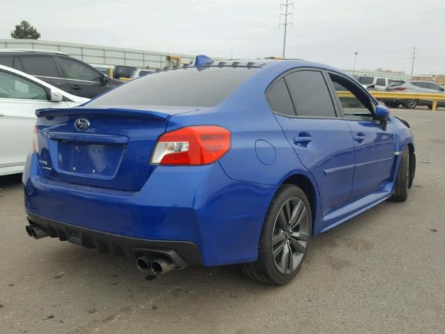 JF1VA1J64G9828592 - 2016 SUBARU WRX LIMITE BLUE photo 4