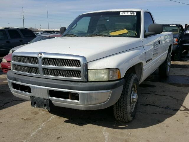 3B7KC26Z31M547831 - 2001 DODGE RAM 2500 WHITE photo 2