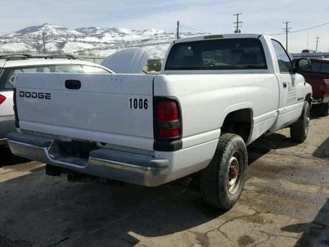 3B7KC26Z31M547831 - 2001 DODGE RAM 2500 WHITE photo 4