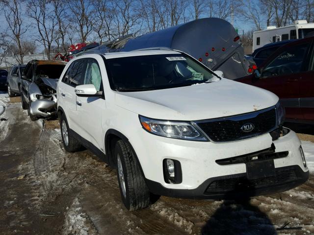 5XYKTCA69EG450042 - 2014 KIA SORENTO LX WHITE photo 1