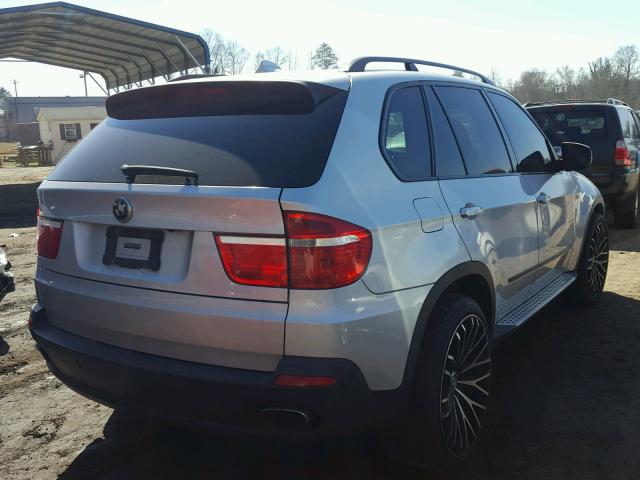 5UXFE8C55AL310953 - 2010 BMW X5 XDRIVE4 SILVER photo 4