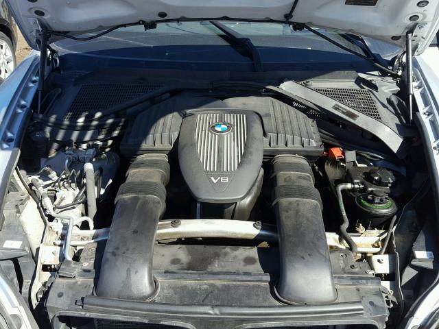 5UXFE8C55AL310953 - 2010 BMW X5 XDRIVE4 SILVER photo 7