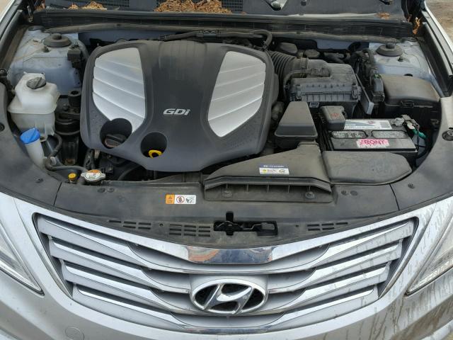 KMHFH4JG1DA197519 - 2013 HYUNDAI AZERA GLS SILVER photo 7