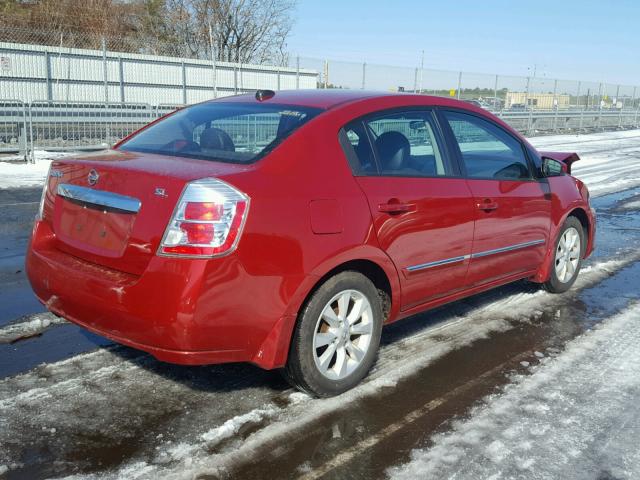 3N1AB6AP6AL661603 - 2010 NISSAN SENTRA 2.0 RED photo 4