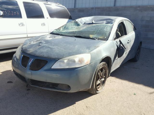 1G2ZG57B594145052 - 2009 PONTIAC G6 TEAL photo 2