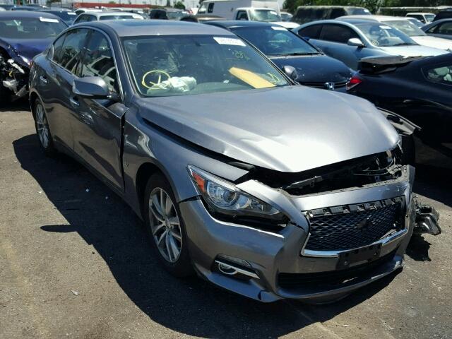 JN1BV7AP0FM358976 - 2015 INFINITI Q50 BASE Сірий фото 1