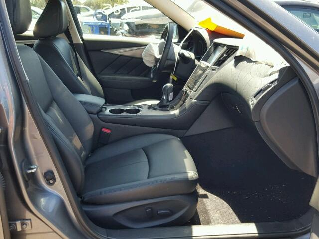 JN1BV7AP0FM358976 - 2015 INFINITI Q50 BASE Сірий фото 5