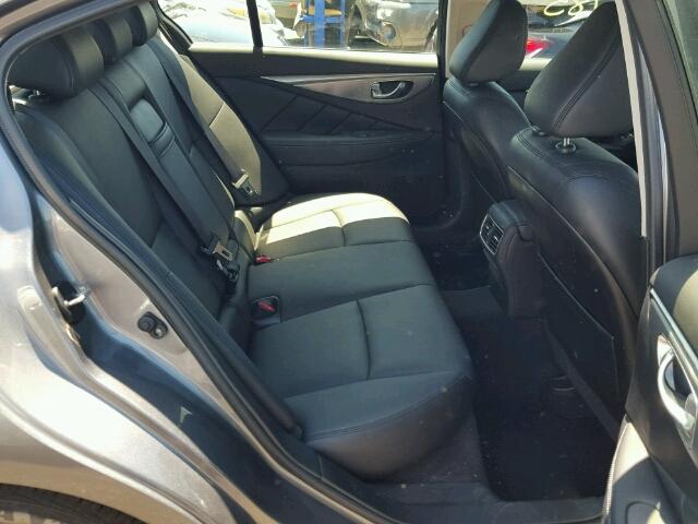 JN1BV7AP0FM358976 - 2015 INFINITI Q50 BASE Сірий фото 6