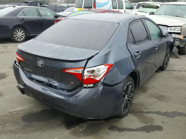 2T1BURHE1GC557386 - 2016 TOYOTA COROLLA L GRAY photo 4