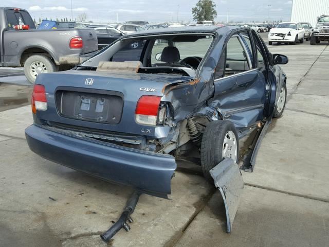 2HGEJ6678VH569354 - 1997 HONDA CIVIC LX TURQUOISE photo 4