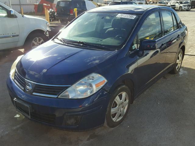 3N1BC11E99L357714 - 2009 NISSAN VERSA S BLUE photo 2