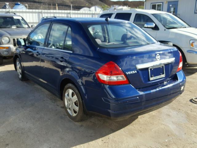 3N1BC11E99L357714 - 2009 NISSAN VERSA S BLUE photo 3