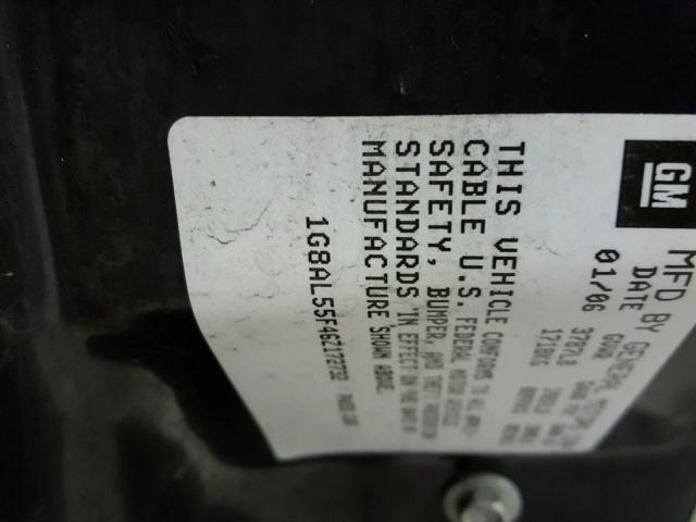 1G8AL55F46Z172732 - 2006 SATURN ION LEVEL 金色 照片 10