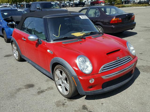 WMWRH33485TK55093 - 2005 MINI COOPER S RED photo 1