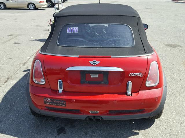 WMWRH33485TK55093 - 2005 MINI COOPER S RED photo 10