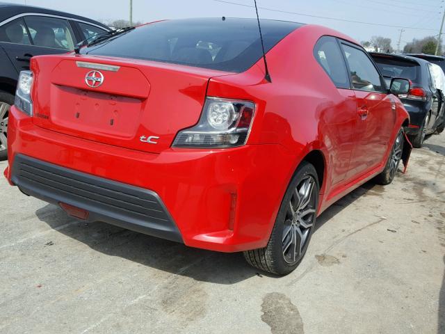 JTKJF5C71GJ018836 - 2016 TOYOTA SCION TC 红色 照片 4