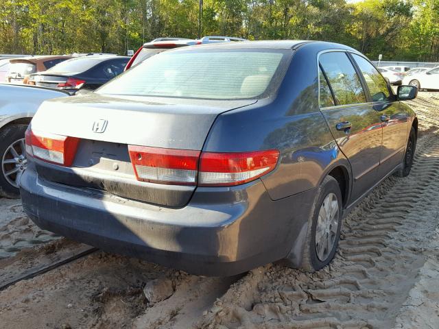 1HGCM56373A046554 - 2003 HONDA ACCORD LX BLUE photo 4