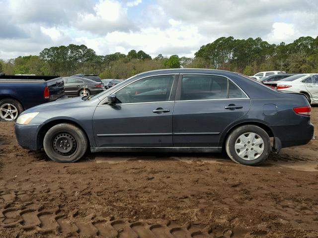 1HGCM56373A046554 - 2003 HONDA ACCORD LX BLUE photo 9