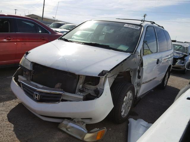 2HKRL18642H522164 - 2002 HONDA ODYSSEY EX WHITE photo 2