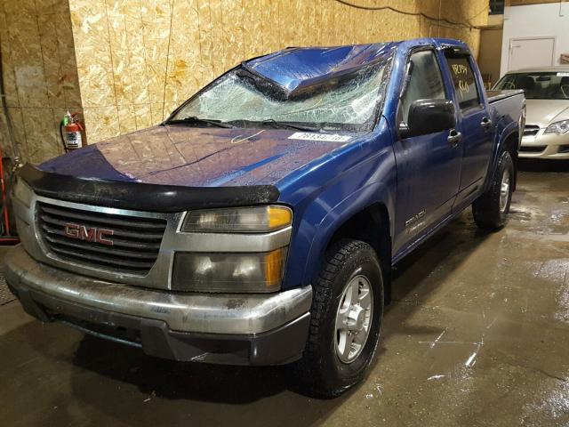 1GTDT136658205944 - 2005 GMC CANYON BLUE photo 2