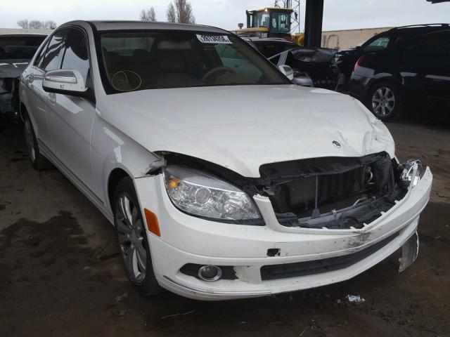 WDDGF81X78F139693 - 2008 MERCEDES-BENZ C 300 4MAT WHITE photo 1