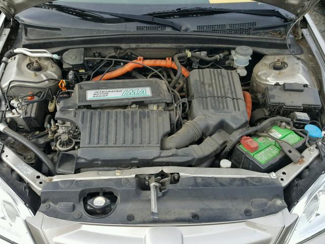 JHMES96664S018074 - 2004 HONDA CIVIC HYBR TAN photo 7