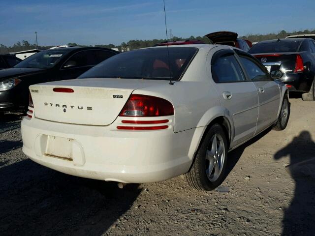 1B3EL46X75N626262 - 2005 DODGE STRATUS SX WHITE photo 4