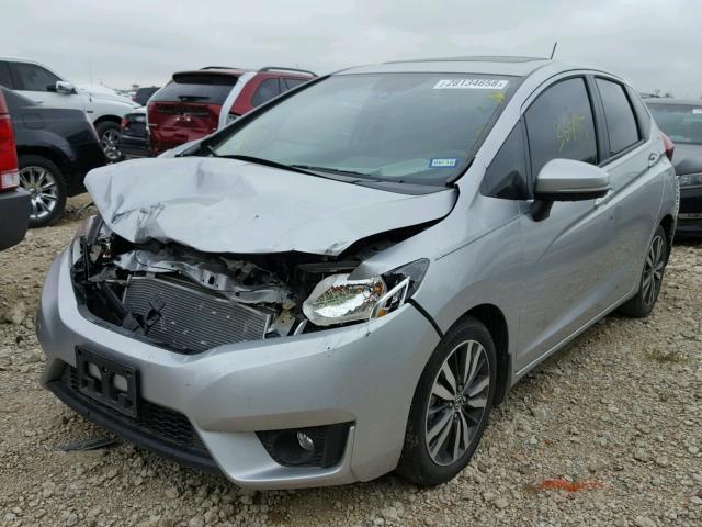 3HGGK5H84FM709375 - 2015 HONDA FIT EX SILVER photo 2