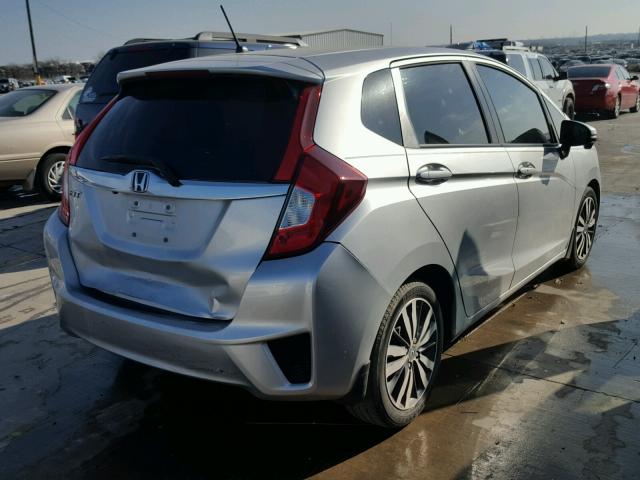 3HGGK5H84FM709375 - 2015 HONDA FIT EX SILVER photo 4