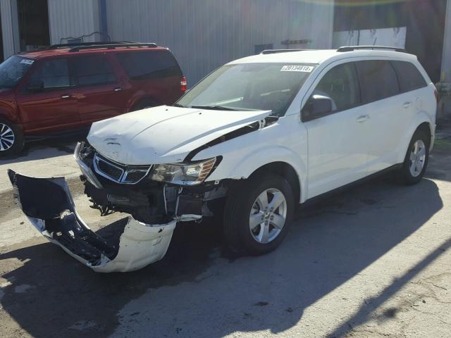 3C4PDCAB4GT212692 - 2016 DODGE JOURNEY SE WHITE photo 2