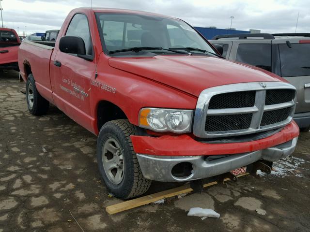 1D7HU16N85J584557 - 2005 DODGE RAM 1500 S RED photo 1