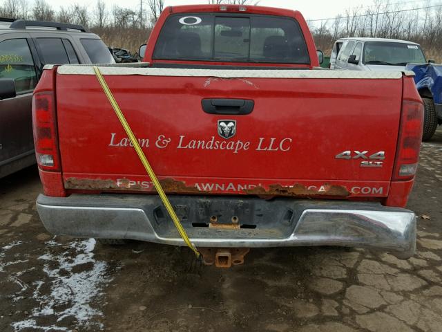 1D7HU16N85J584557 - 2005 DODGE RAM 1500 S RED photo 6