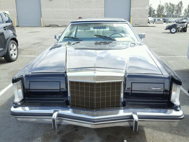 9Y89S678265 - 1979 LINCOLN CONTINENTA BLACK photo 9