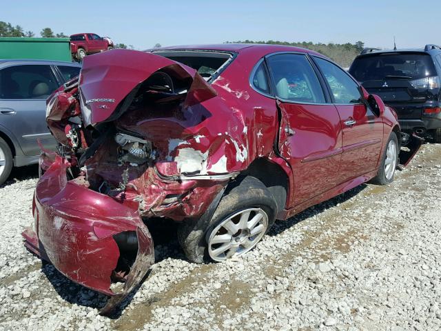 2G4WD562251337796 - 2005 BUICK LACROSSE C BURGUNDY photo 4